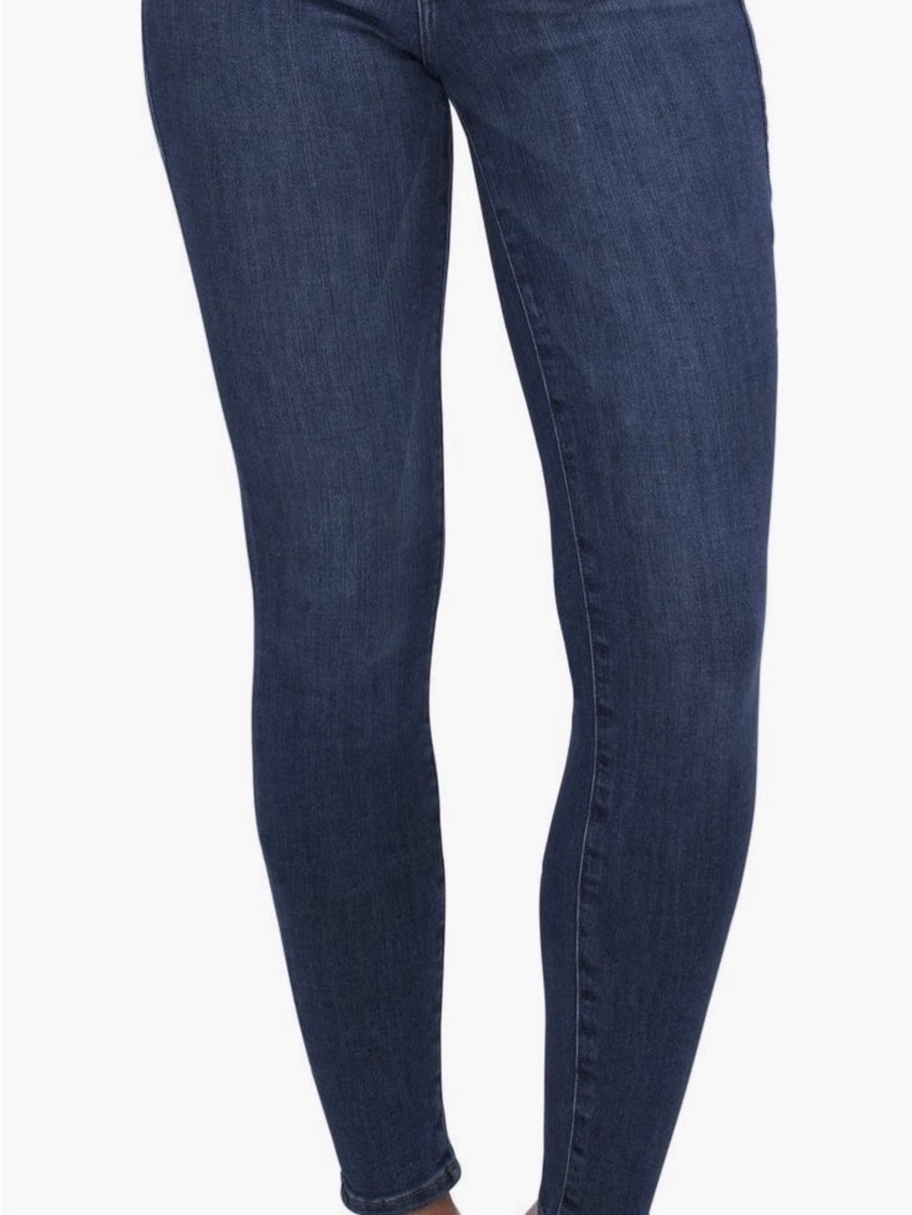 Good American Good Legs High-Rise Skinny Jeans in Dark Blue Wash